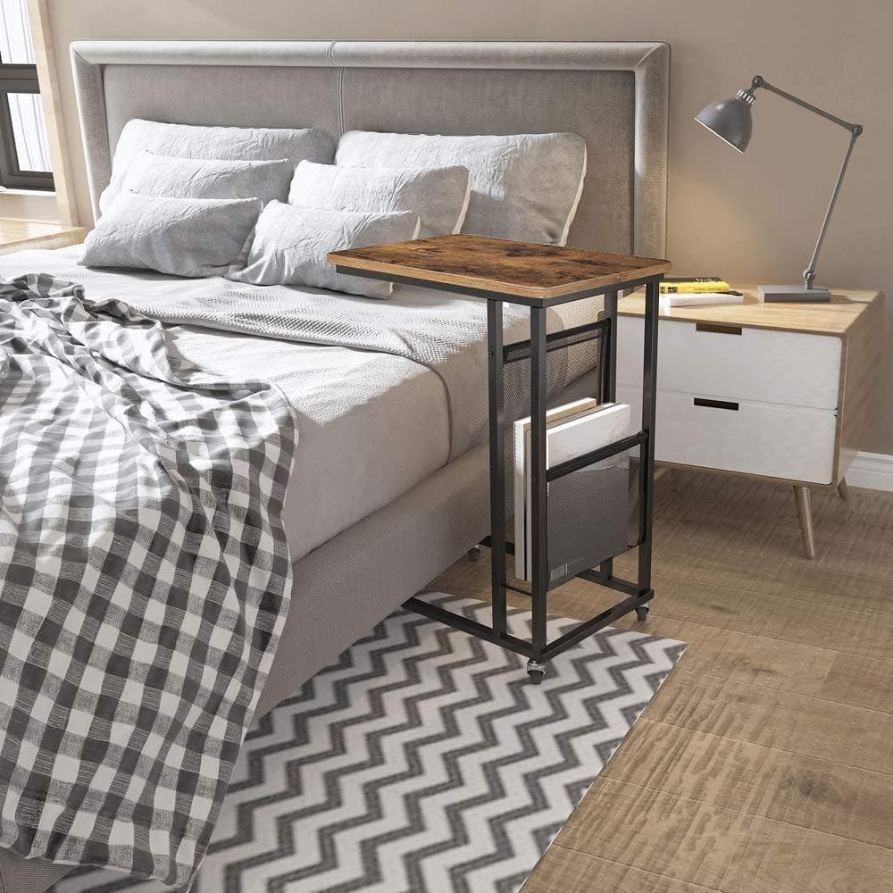 コの字型デザイン　収納バッグ　　　キャスター付き　サイドテーブル