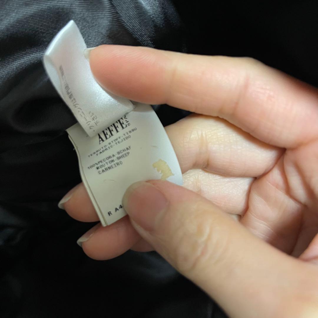 セール　モスキーノ アウター 黒 ファー ジップ 異素材 高級感　トップス