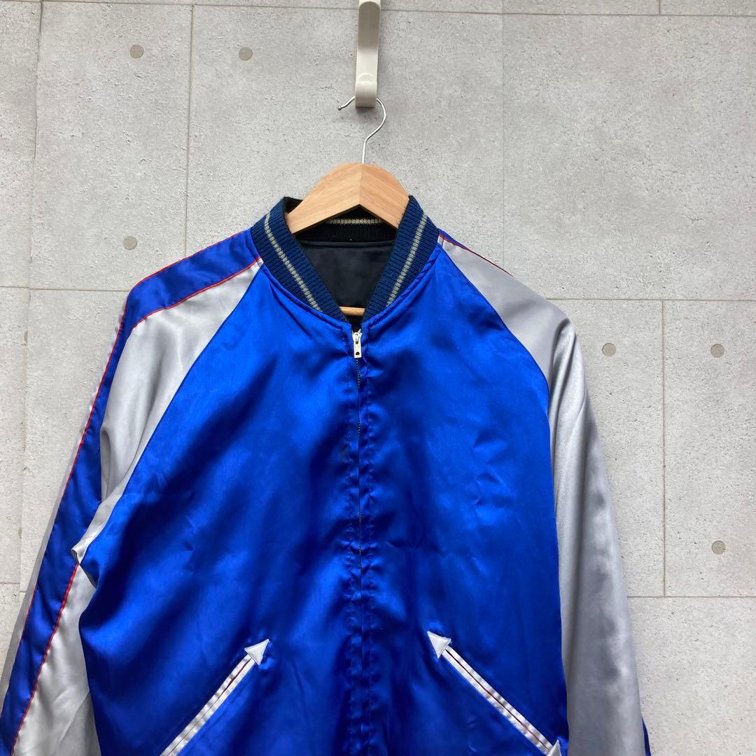 BEAMS ビームス スカジャン 東洋 刺繍 リバーシブル スカル L 黒