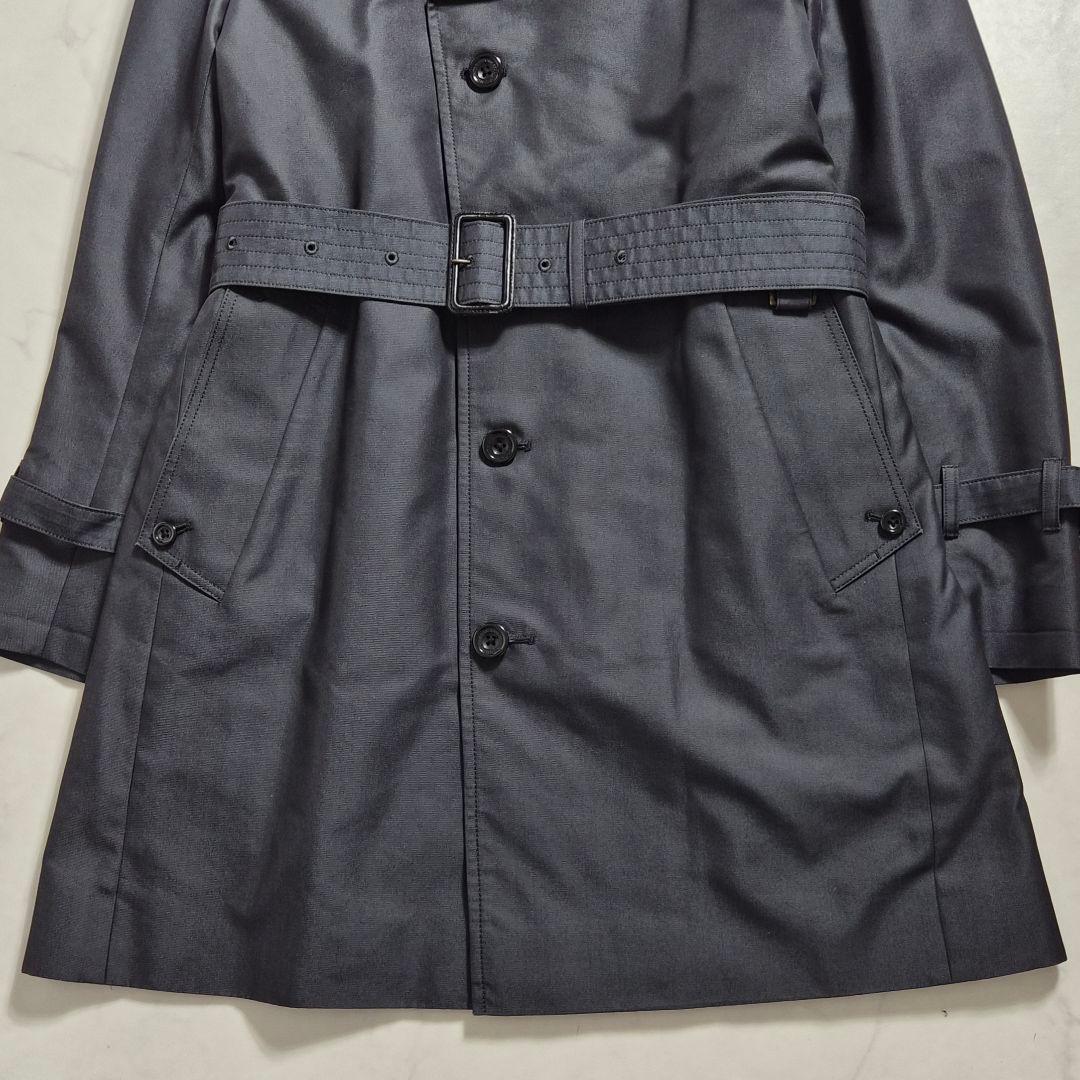 【美品】アクアスキュータム トレンチコート キルティングライナー 36 黒