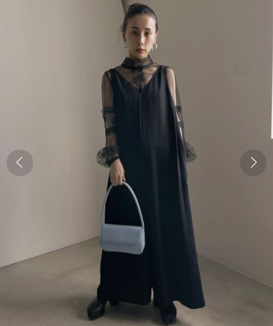 Ameri　LACE TOP SET ROMPERS