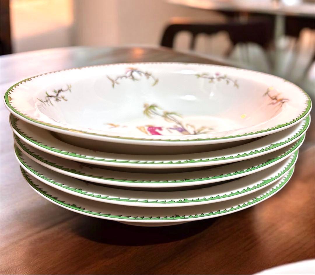 【定価35万円】レイノー シキオン　リモージュ　RAYNAUD　オーバル型　5客