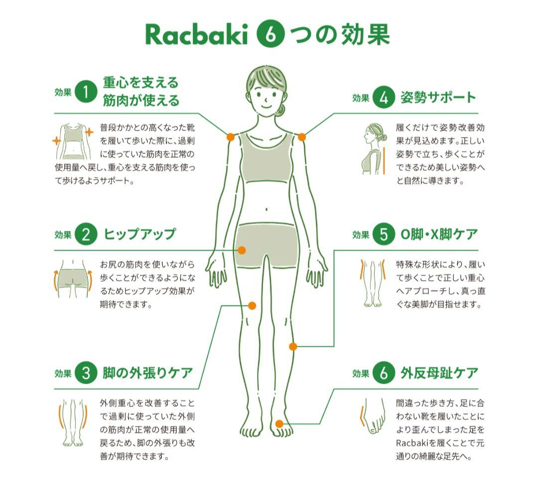 Racbaki　デッキスニーカー　ブラック　M