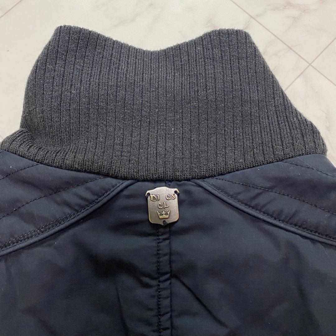 DIESEL ディーゼル　黒　Y2K ミリタリージャケット　ジップアップ