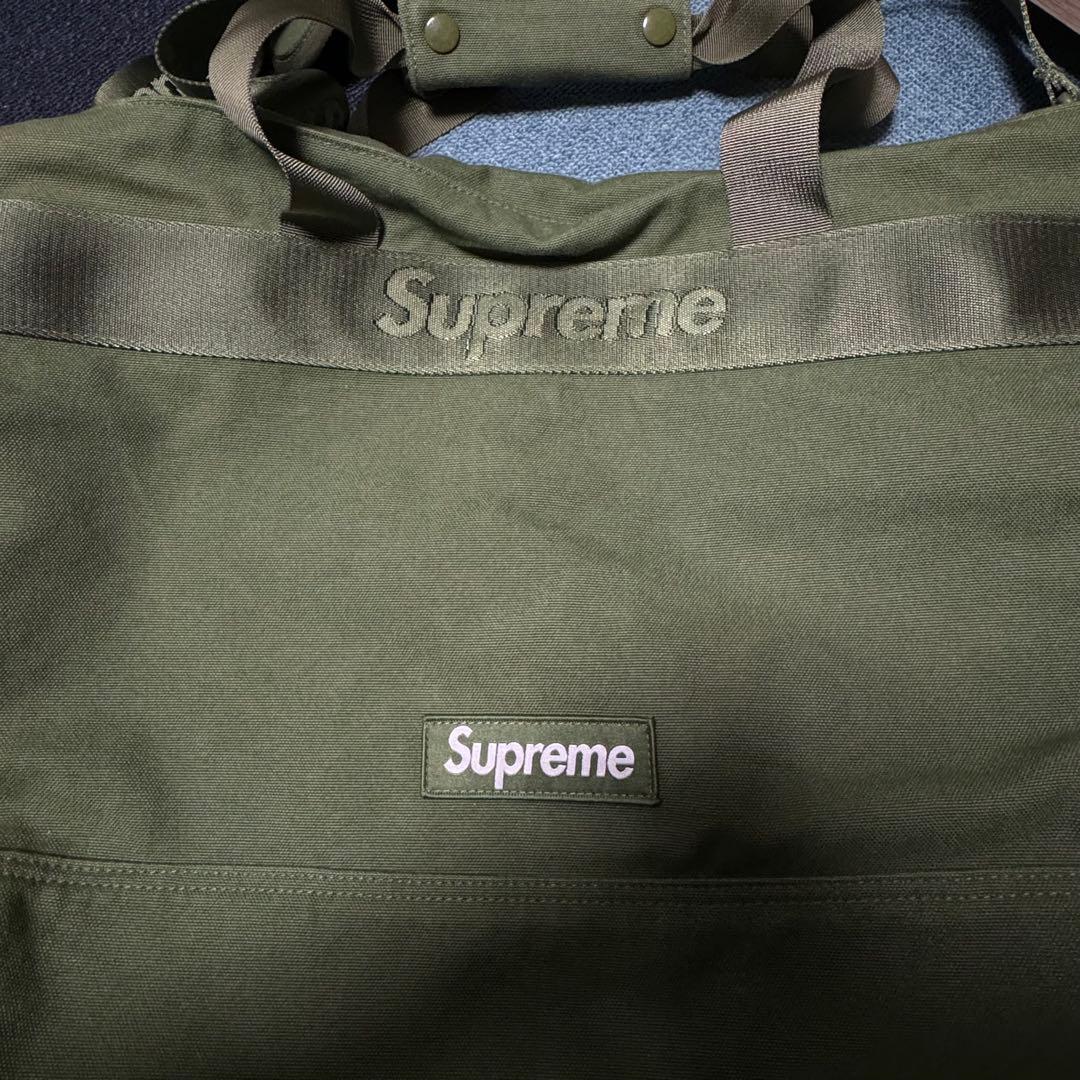 s*a様 supreme 25ss tote bag トートバッグ オリーブ ボ
