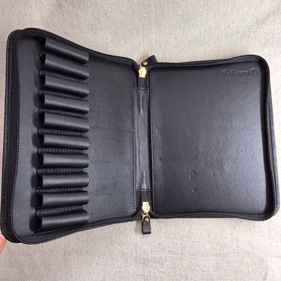 Pelikan（ペリカン）ペンケース 10本用 TGX-10 牛革　万年筆入れ