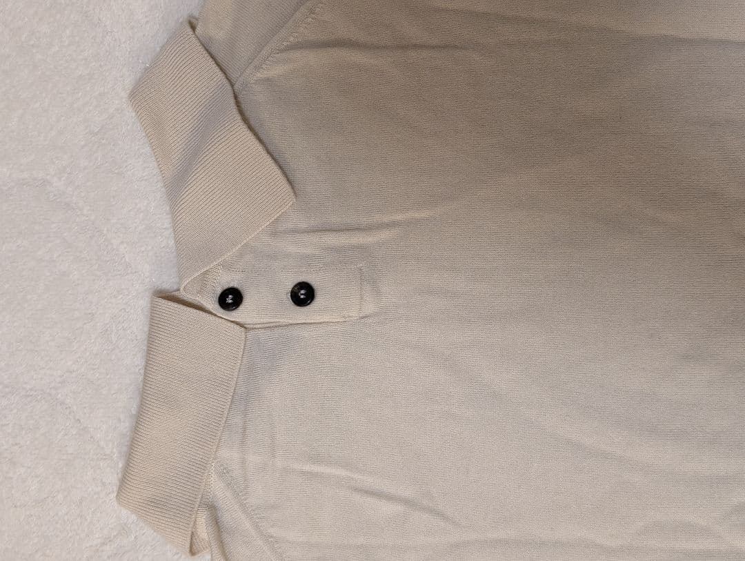 マーガレット・ハウエル＆ジョンスメドレー 七分袖ニット シャツカラー サイズ2