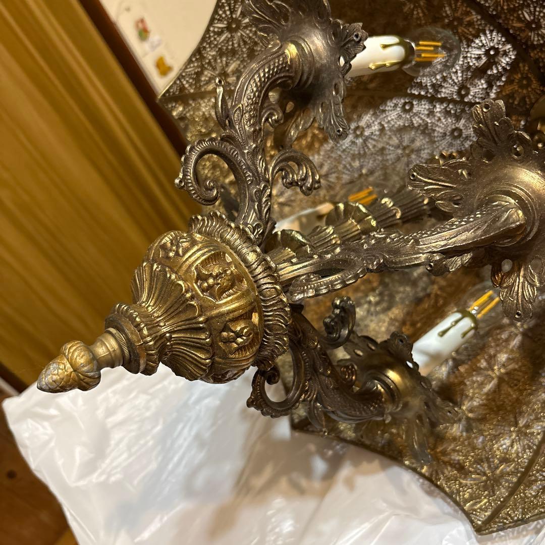 ヴィンテージ モロッコハンドメイド クラシック照明 ゴールド