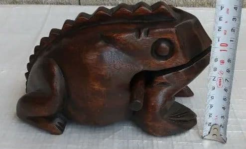 かえる 楽器 木魚 木製