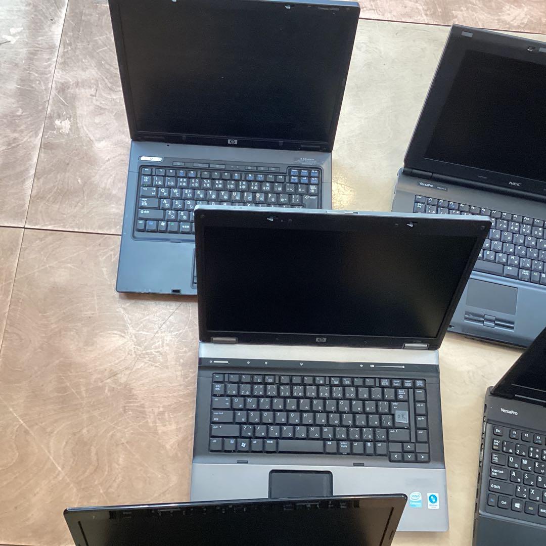 ジャンク品HPとNECのノートパソコン8台