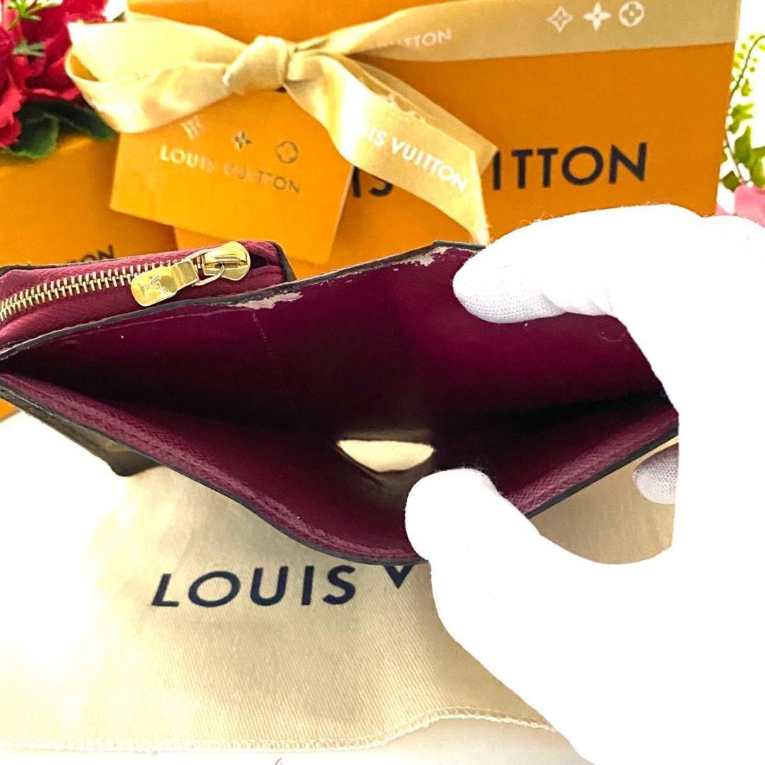 ルイ ヴィトン◎ポルトフォイユ ジュリエット フューシャ モノグラム 二つ折り