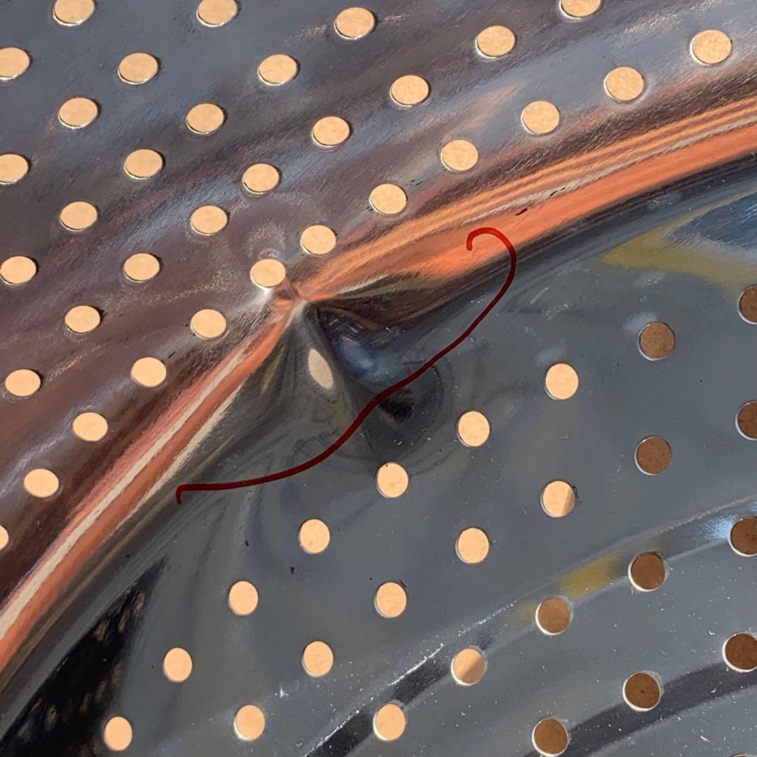 2個　68cm 大型　ステンレス 穴あき　パンチ　水切り　野菜洗い　ざる