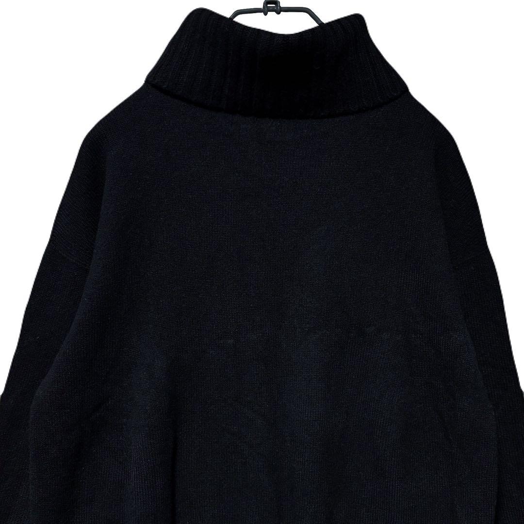 人気✨スピックアンドスパン カシミヤウールタートルネックニット 日本製 ブラック