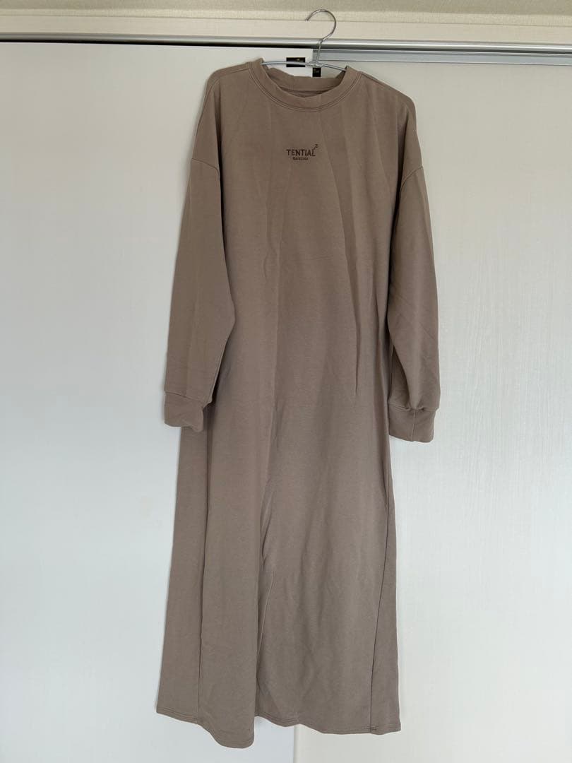 BAKUNE ブラウン パジャマ Lサイズ チュニック ワンピースタイプ