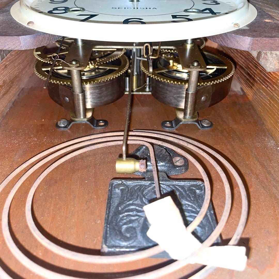 【時計●精工舎 Trade S Mark 掛け時計 昭和レトロ／動作未確認】