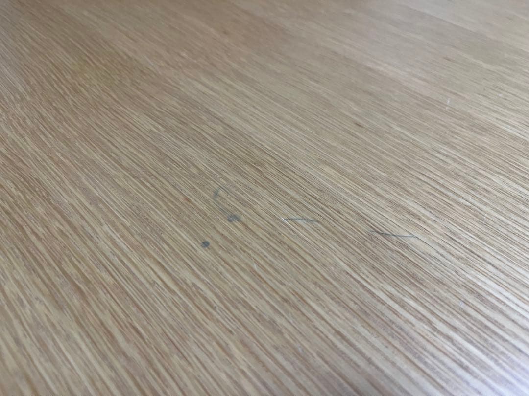 ダイニングテーブル　半円　楕円　3本脚