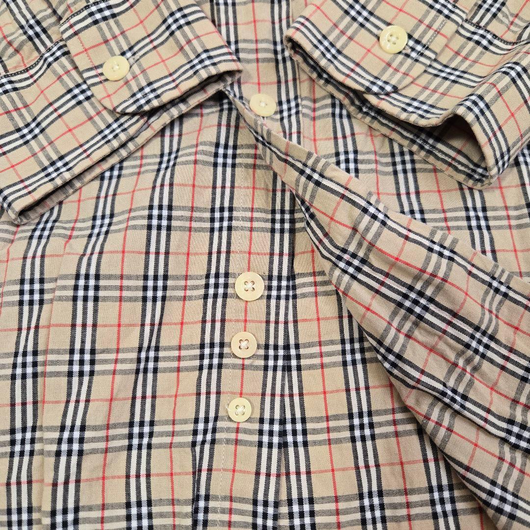 Burberrys バーバリーズ　ノバチェック　ホースロゴ　長袖シャツ　L