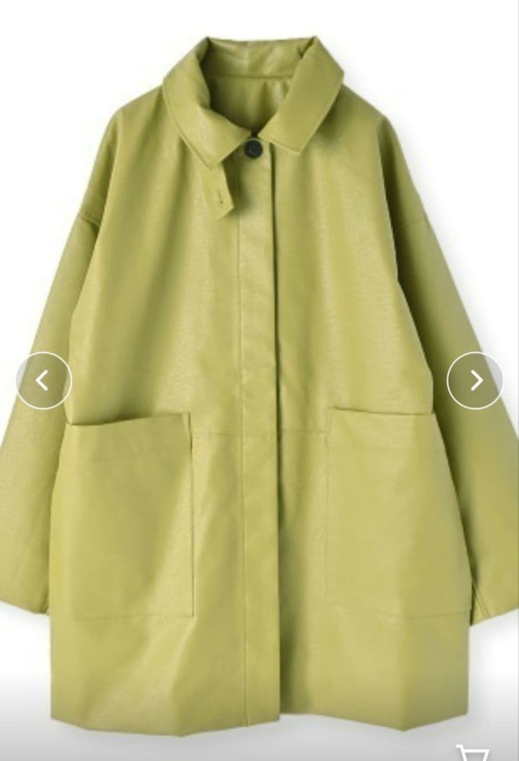 【未使用タグ付き】ANDREA & Co フェイクレザーオーバージャケット