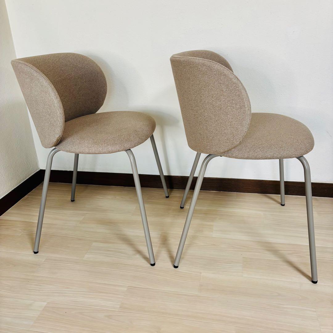 【希少品】IKEA KRYLBO クリルボー チェア・ダークベージュ2脚セット