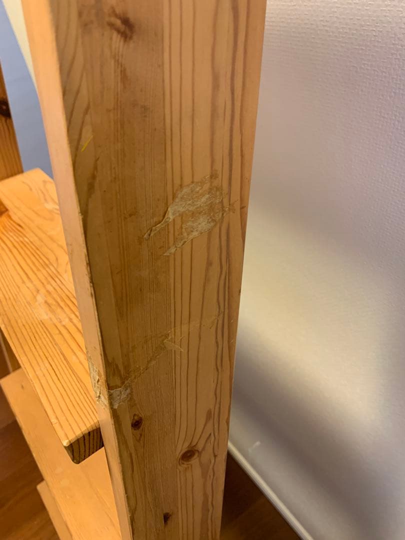 無印良品　MUJI パイン材　ミドルベッド　ロフトベッド