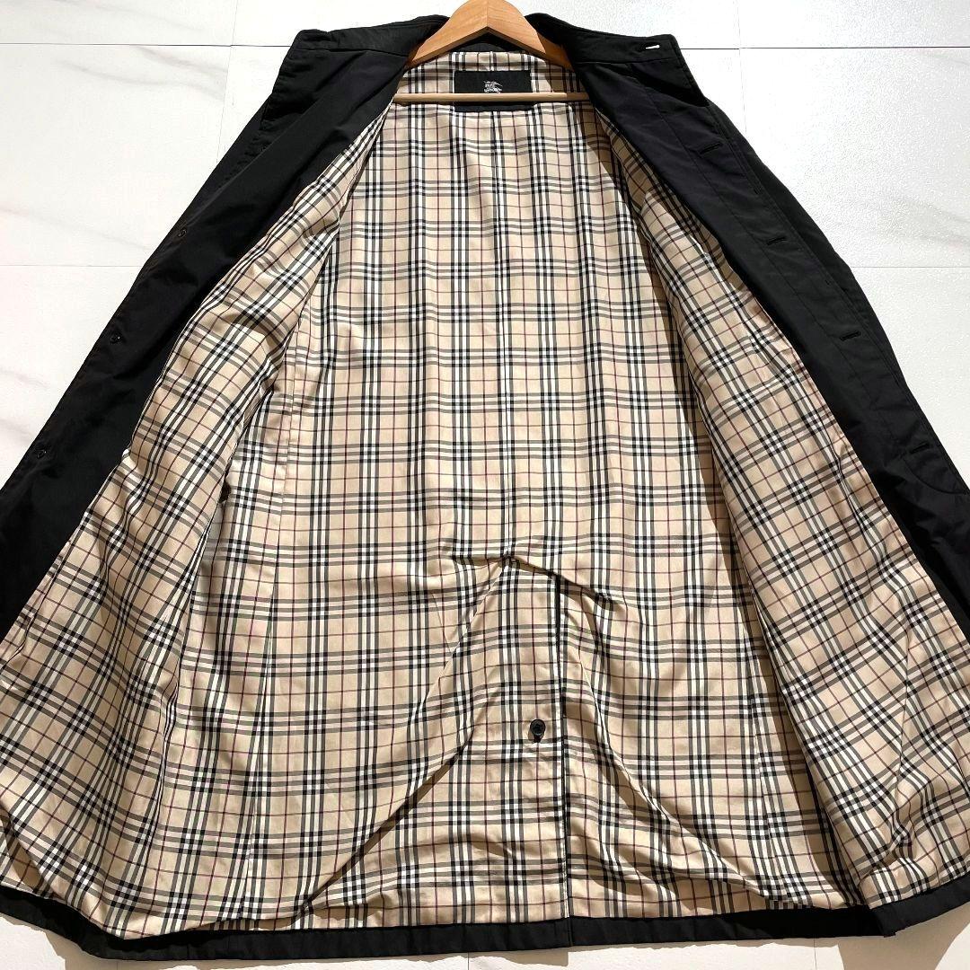 XL●BURBERRY BLACK LABEL ステンカラーコート ノバチェック