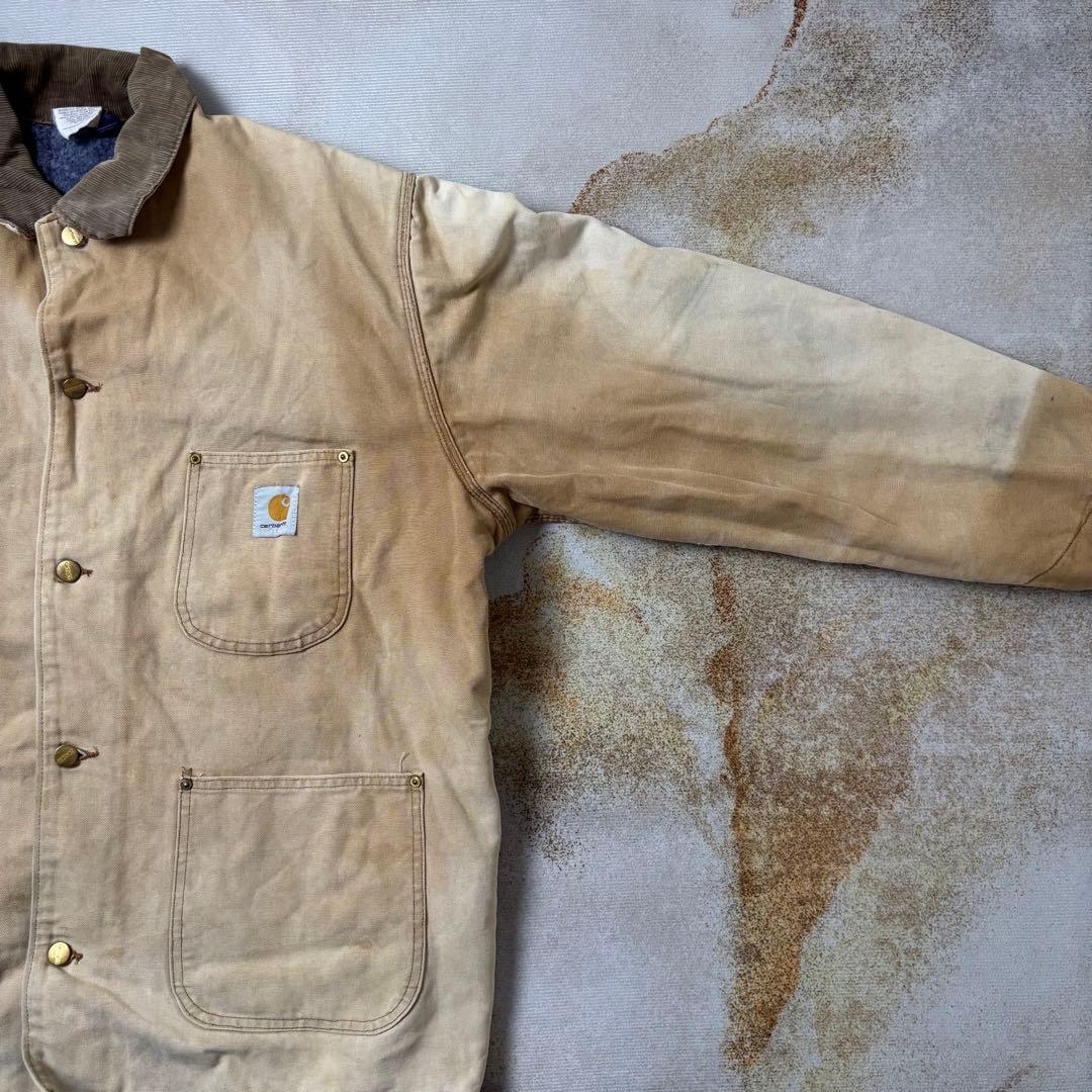 【古着】USA製90sCarharttチョアコートワークジャケット星タグ