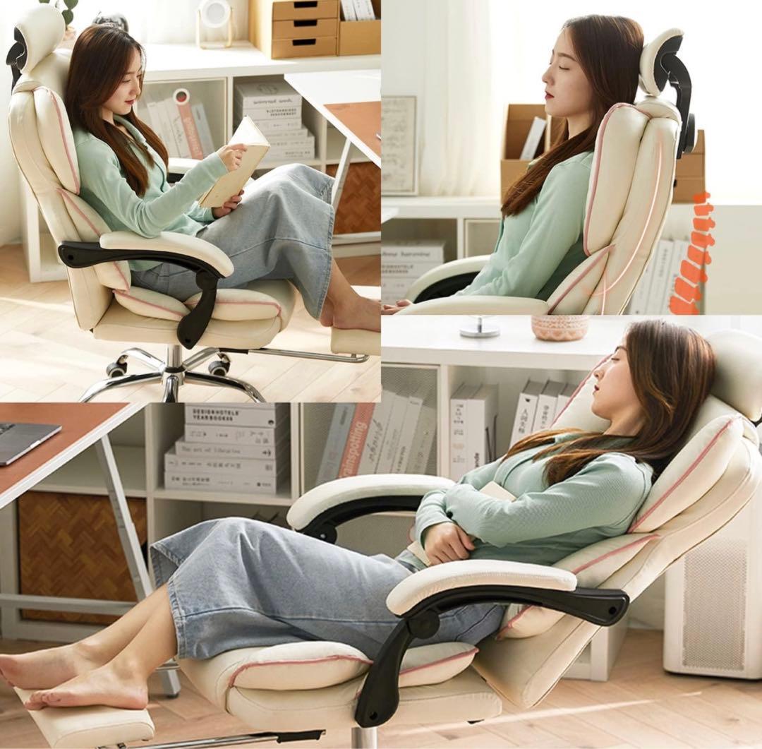 パソコンチェア 社長椅子 人間工学椅子 事務椅子 疲れないゲーミングチェア　灰色