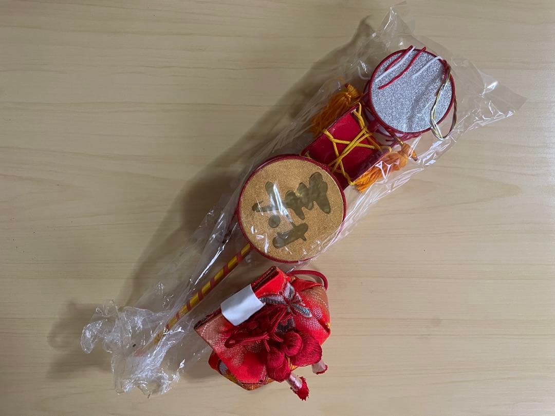 7歳 七五三 はこせこセット 着物小物 帯締め 末広