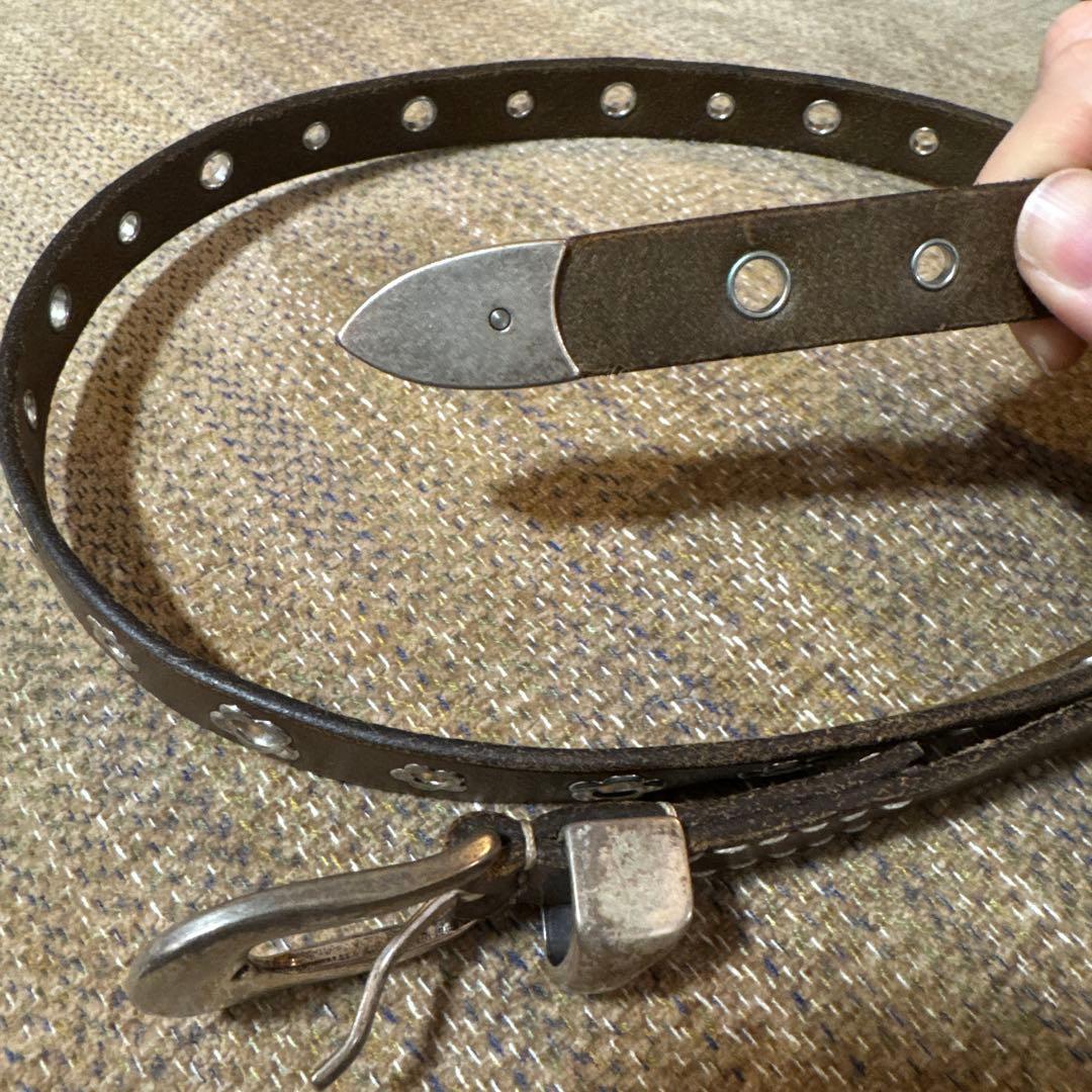 Our legacy ベルト　フラワーパターン　オリーブ