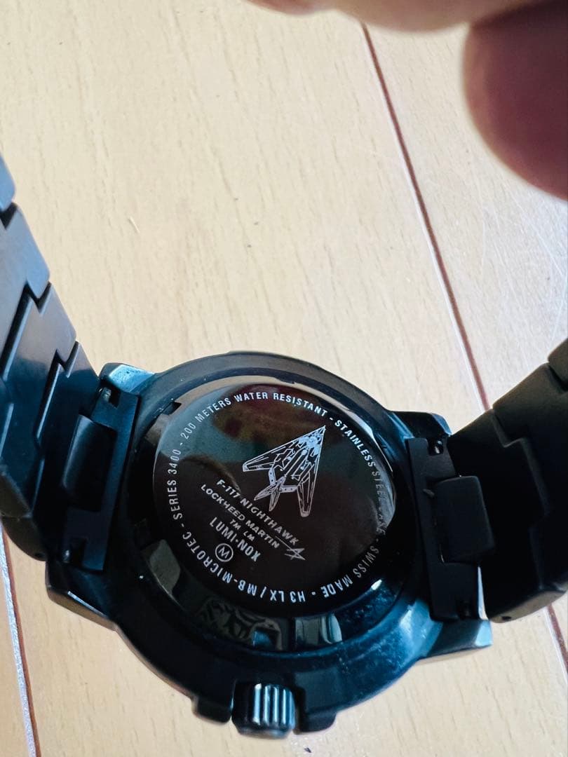 Luminox F117 ブラック 時計　ナイトホーク　美品