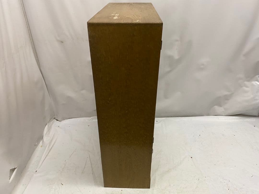 レトロ ガラス キャビネット 食器棚 書棚 本棚 本箱 ヴィンテージ 昭和