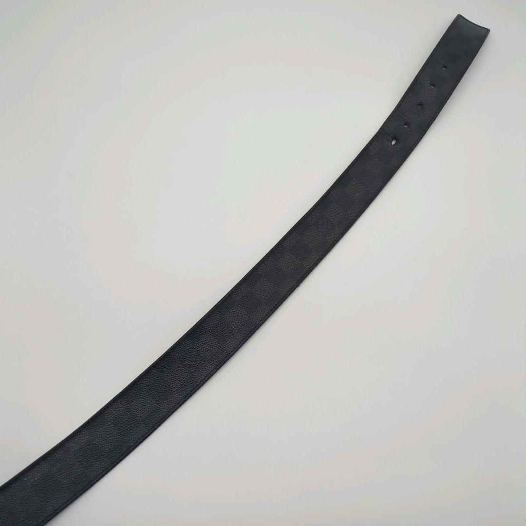 【人気モデル】 ルイヴィトン☆ベルト ダミエ LVロゴ バックル ブラック