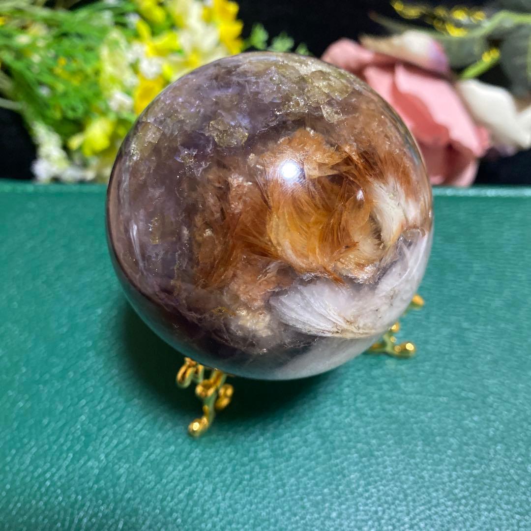 レア インナーモンゴル産フローライト スフィア ❷