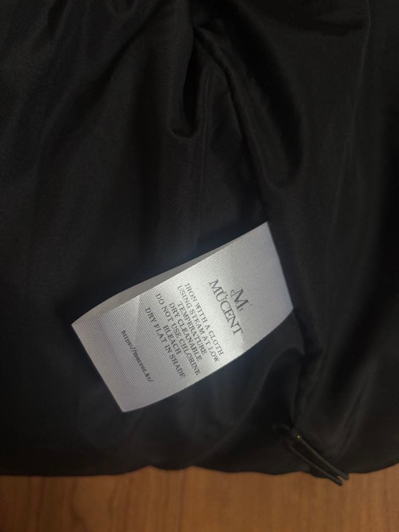 MUCENT ムセント ダウン 黒 Mサイズ