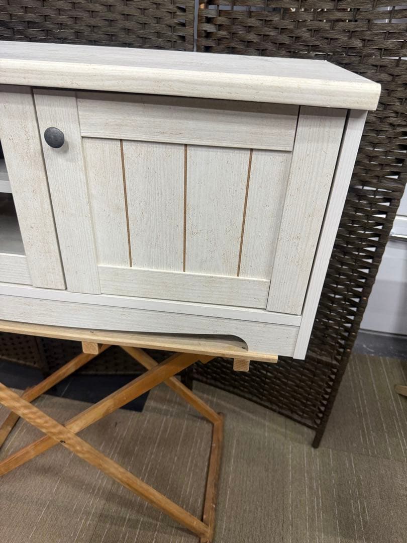 【洗浄消毒作業済】ニトリ　ローボード　リズバレー　SLM90 WH テレビボード