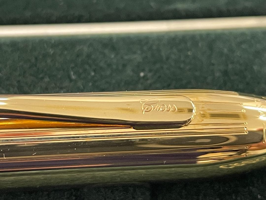 【未使用】CROSS クロス万年筆 18K 金張 ボールペン、シャーペンセット