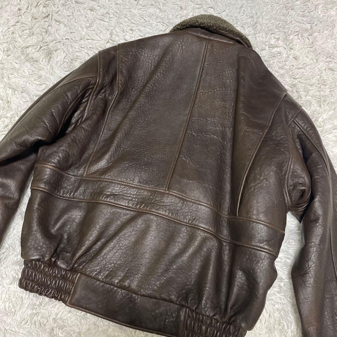 超希少✨90s OLD UNIQLO レザージャケット G1 2way ボアXL