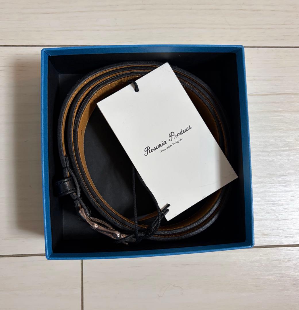 小物 rosaria product Bamboo Buckle Belt black