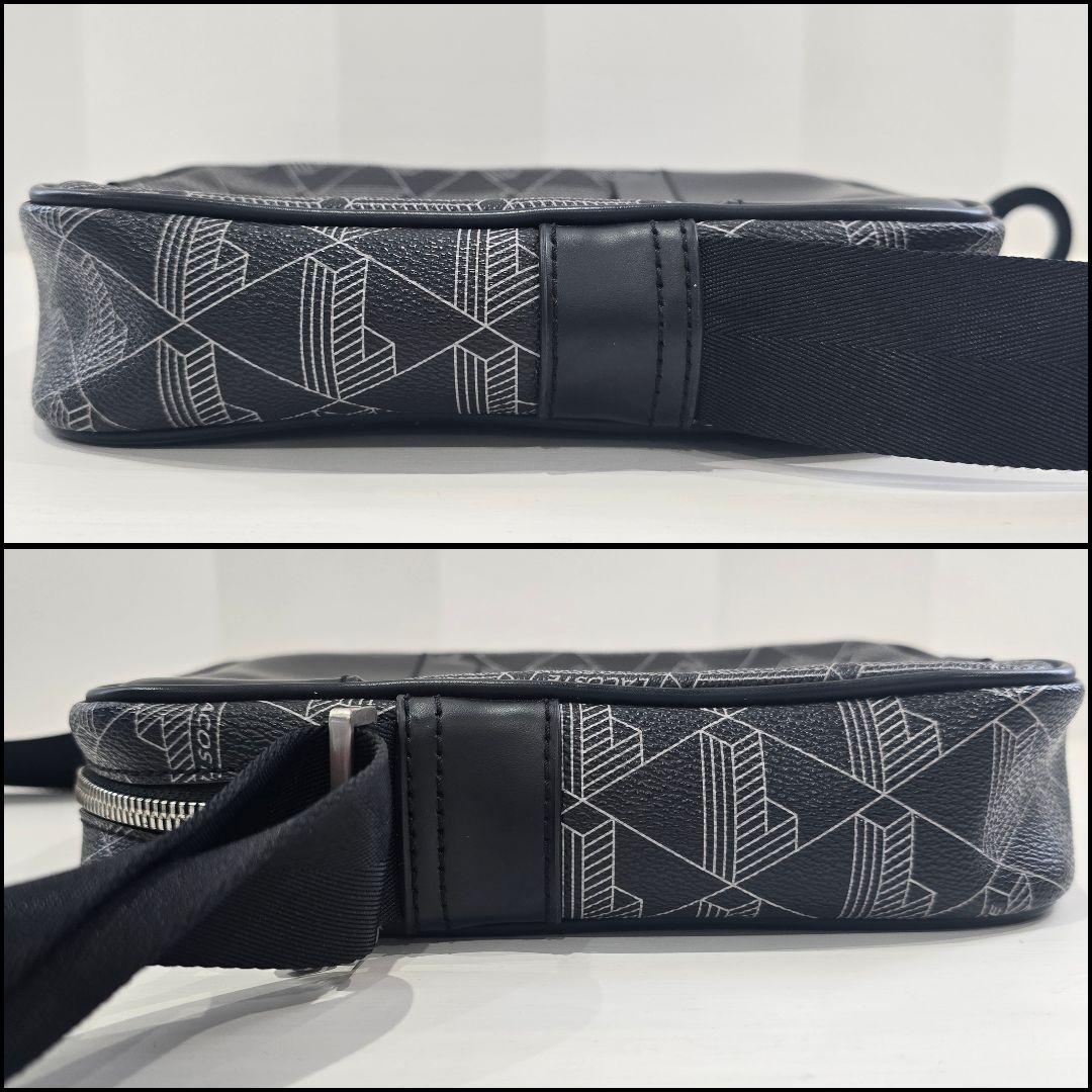 LACOSTE モノグラムバーティカル ショルダーバッグ