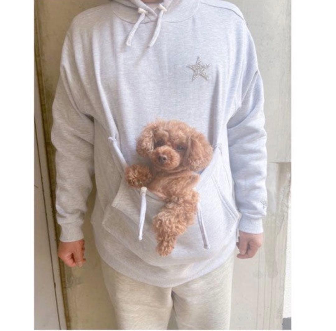 カンガルーパーカーLサイズ紫　新品タグ付き　kalina カリーナ