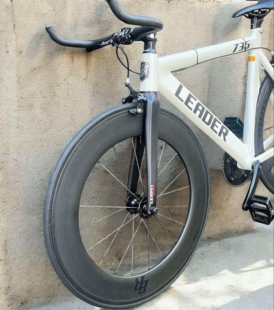e*o様 LEADER 735TR ピストバイク リーダーバイク ホワイト