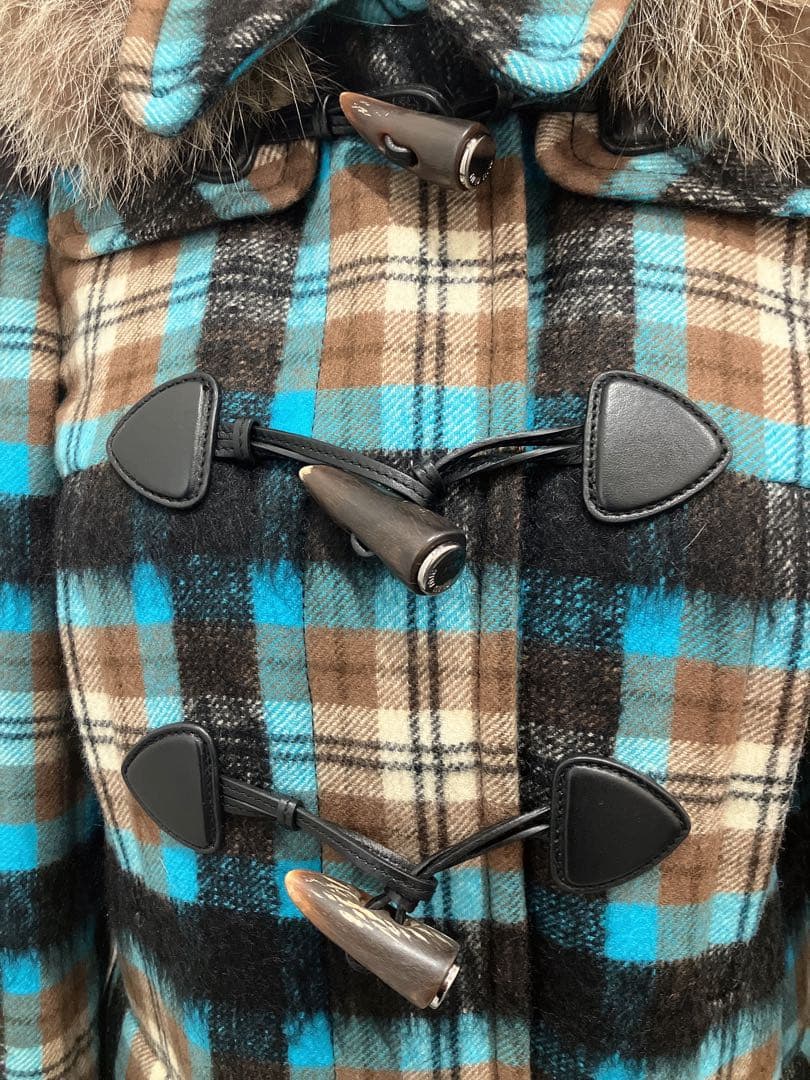 MIUMIU チェック ダッフルコート ウールコート 定価50万