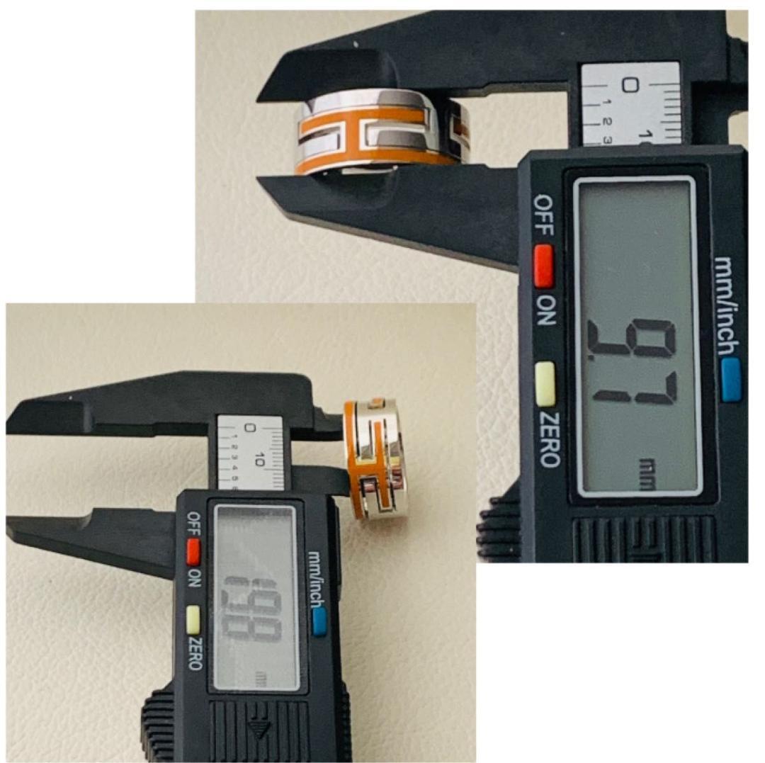 極美品 62 21号相当 大きいサイズ エルメス ムーヴアッシュ オレンジ