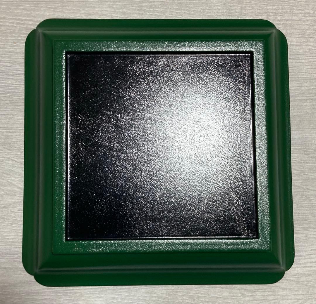 若狭盆　木製 四方盛り鉢、朱/翠バイカラーしぼ漆塗り　未使用品