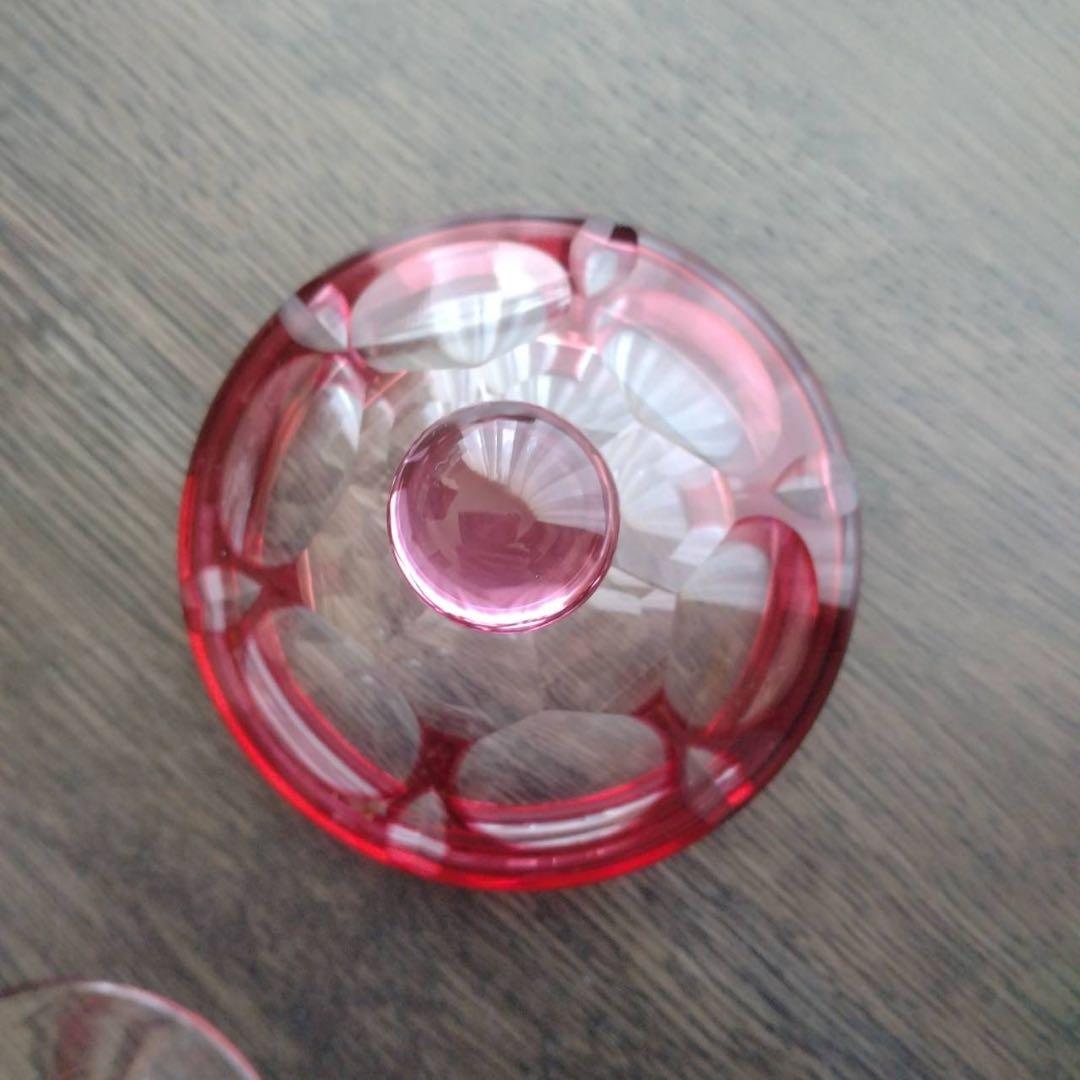 kagami 江戸切子 カガミクリスタル 菓子入れ キャンディ ポット