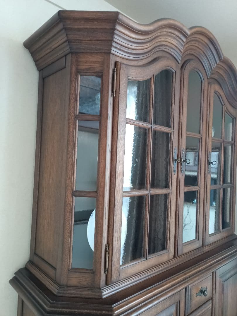 高級オランダ製　クラシック　アンティーク　木製グランドキャビネット　カップボード