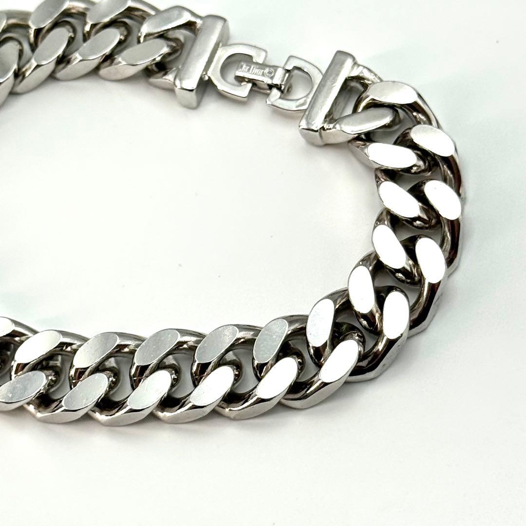 美品✨ディオール 喜平 チェーンリンク ブレスレット ビィンテージ シルバー