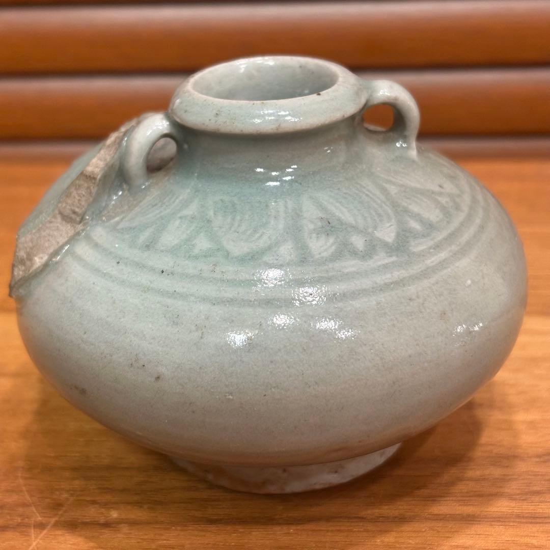 中国で購入　焼き物　青磁