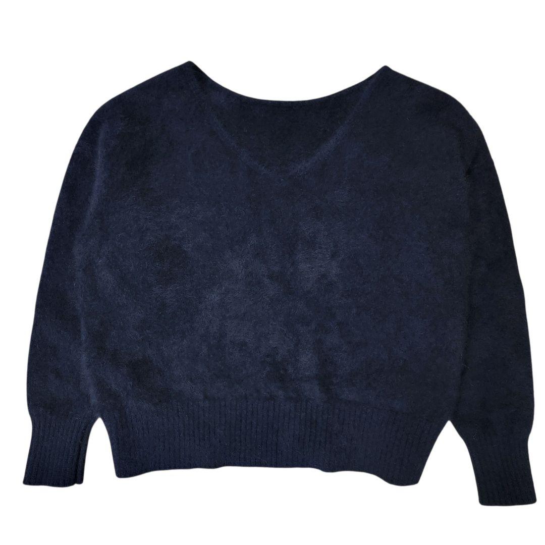 完売品 anuans ラクーンフォックス2wayネックプルオーバーニット