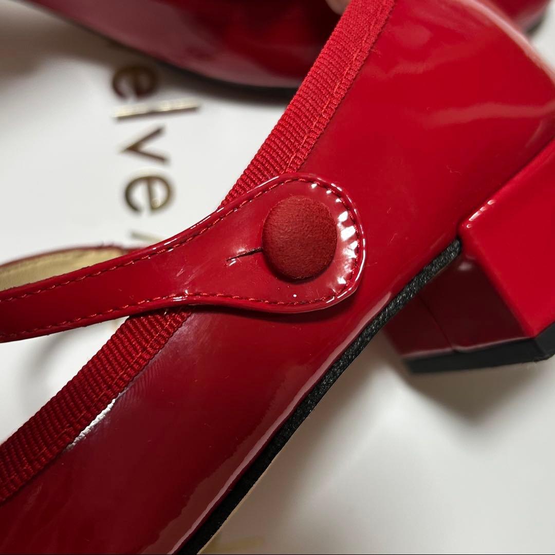 repetto レペット レッド 赤 メリージェーン ストラップ付き ヒール